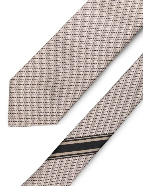 Brioni White Silk Tie for men