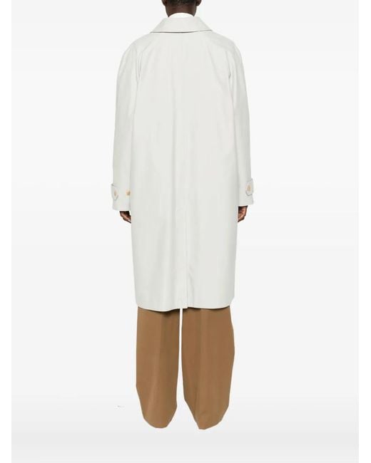 The Row White Single-Breasted Coat