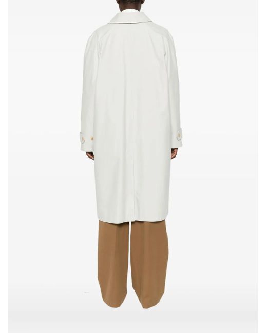 The Row White Single-Breasted Coat