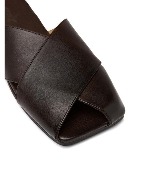 Marsèll Black Crossover-Strap Sandals for men