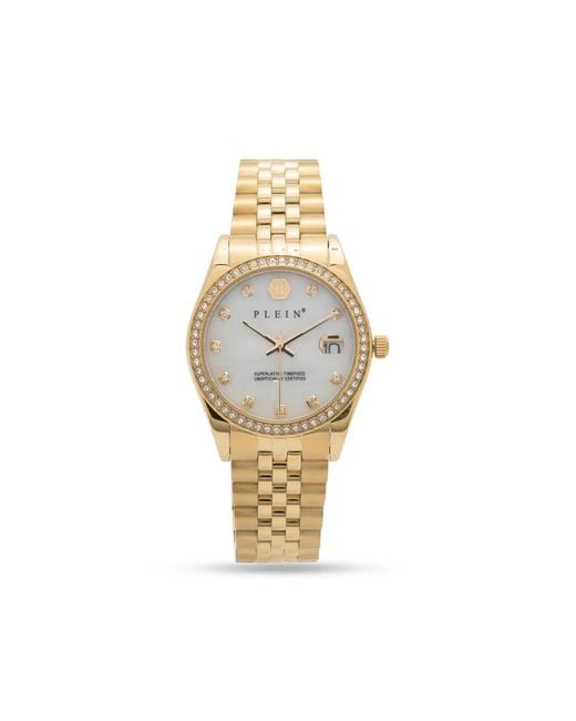 Philipp Plein Metallic Date Superlative 34Mm