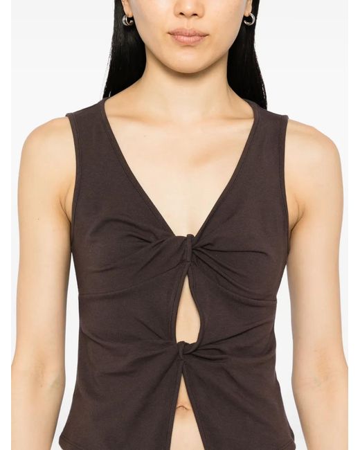Reformation Brown Tefi Vest Top
