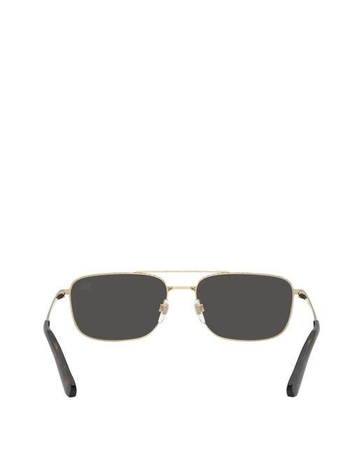 Burberry Gray Pilot-Frame Sunglasses