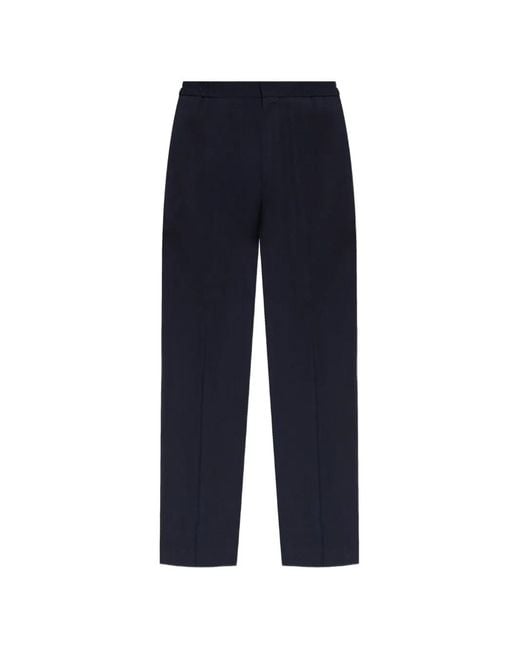 Paul Smith Blue Pantalon En Laine À Taille Élastiquée for men