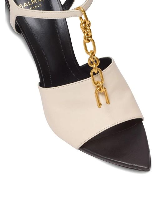 Balmain Natural Sync Sandalen Mit Absatz