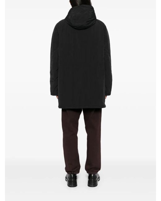 Maison Kitsuné Black Hooded Parka for men