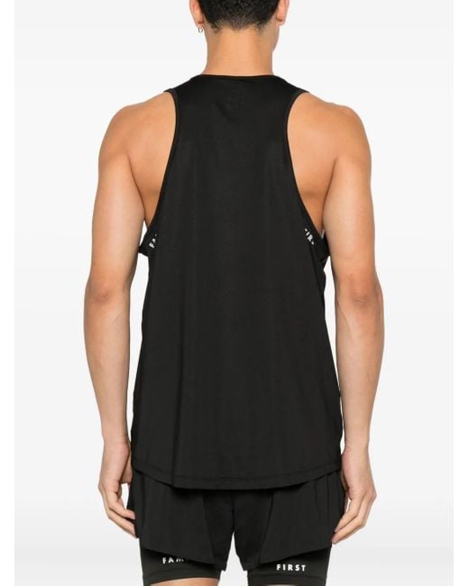 FAMILY FIRST Black Logo Performance Top for men