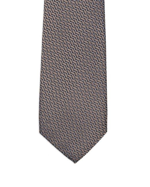 Canali White Patterned Tie for men