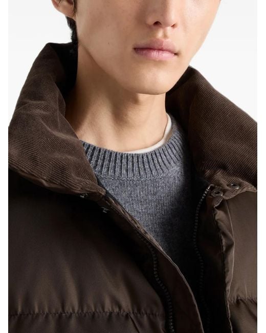 Prada Gray Wool Crew-Neck Sweater for men