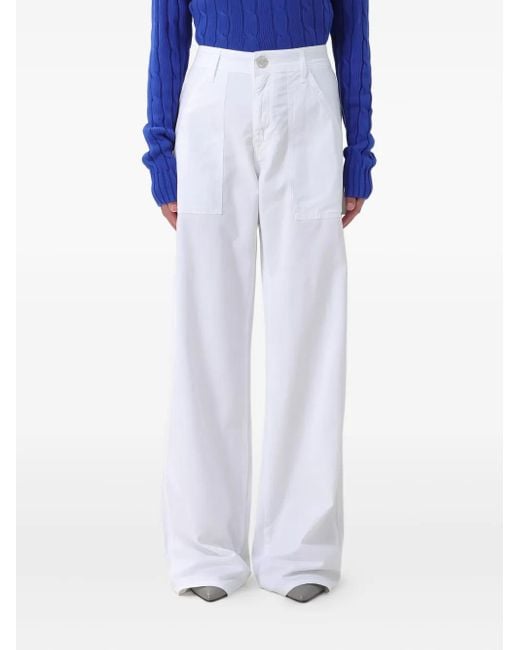 Jacob Cohen Blue Patch-Pocket Trousers