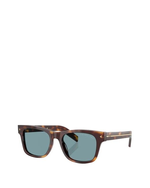 Prada Green Rectangle-Frame Sunglasses for men