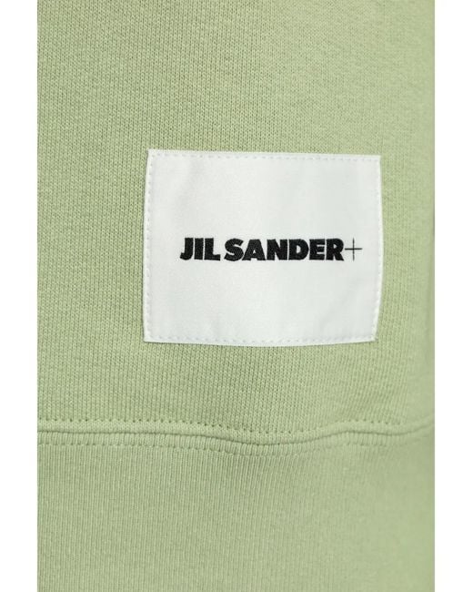 Jil Sander Green Cotton Sweatshirt