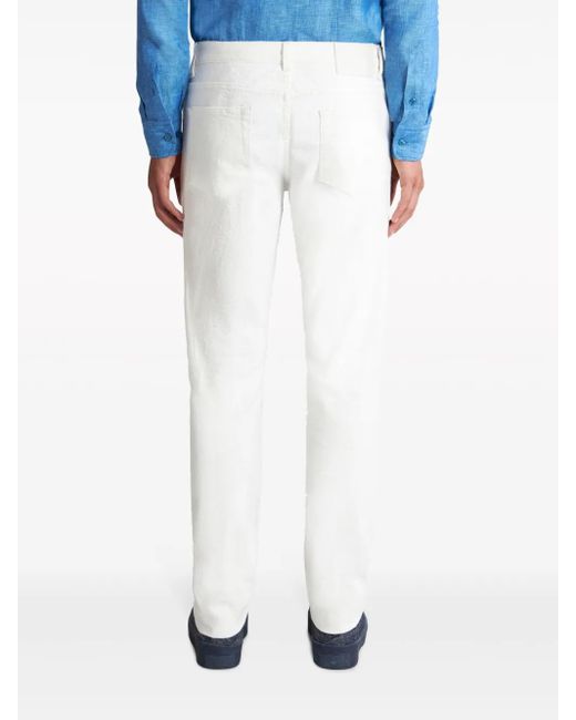 Etro Straight Jeans in het White voor heren