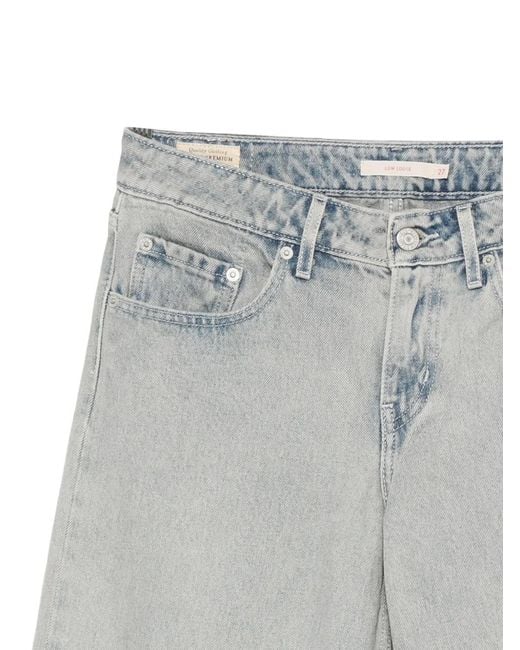 Levi's Gray Logo-Patch Jeans