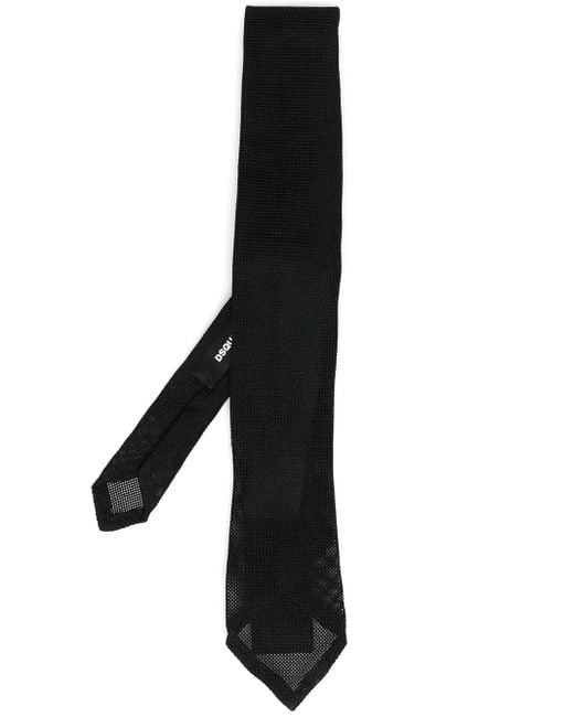 Corbata Semitranslúcida DSquared² de hombre de color Black