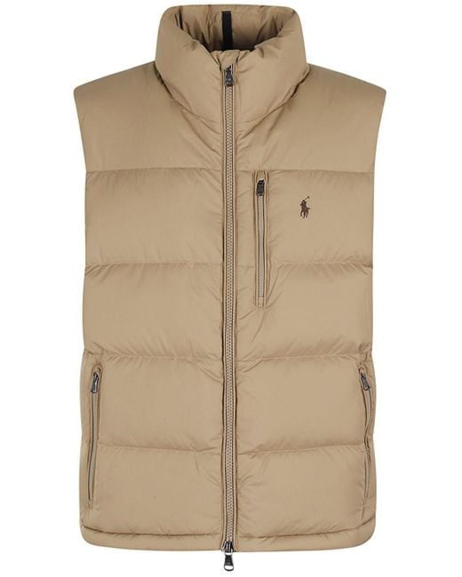 Polo Ralph Lauren Natural Recycled Nylon Quilted Gilet for men