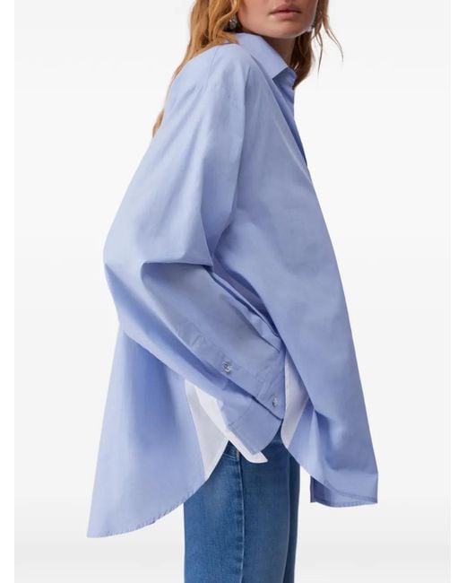 Liu Jo Blue Double-Layer Shirt