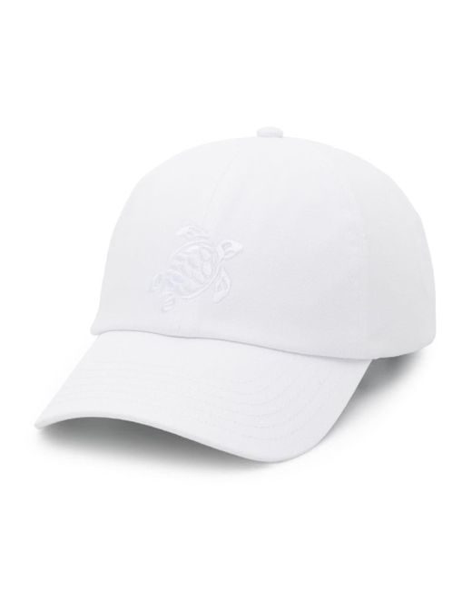 Vilebrequin White Logo-embroidered Cotton Baseball Cap for men