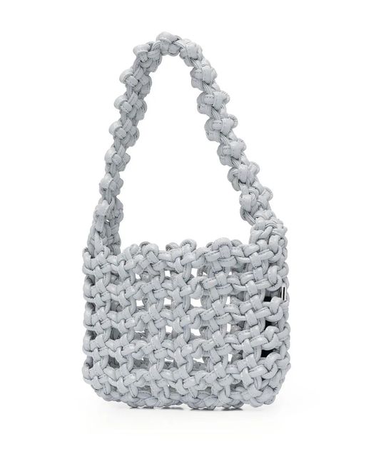 Kara Metallic Reflective Knot Armpit Bag