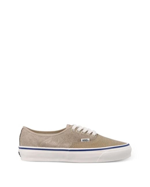 Vans White Textured Panelled Sneakers