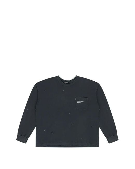 Enfants Riches Deprimes Blue Distressed Long-Sleeve T-Shirt for men