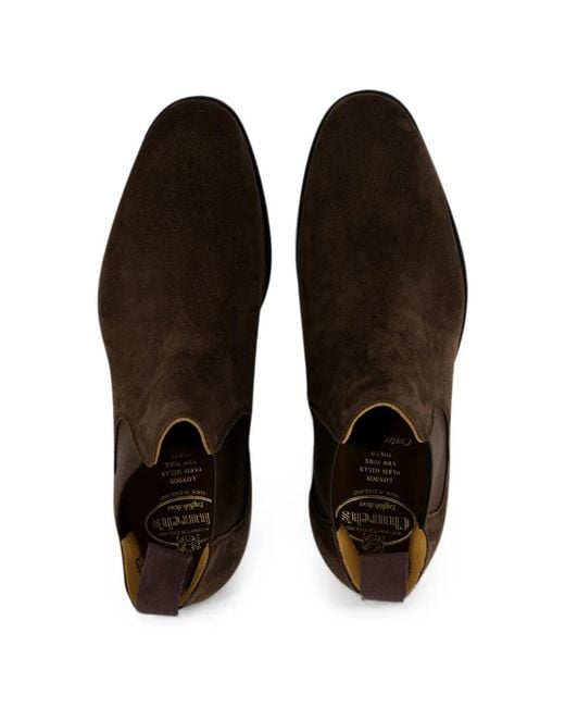 Church's Brown Chelsea Amberley R 2.0 Suede-Finish Elasticated-Side Ankle Boots for men