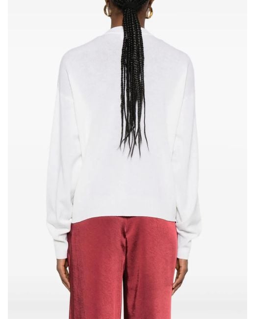 Daniele Fiesoli White Long-Sleeved Cardigan