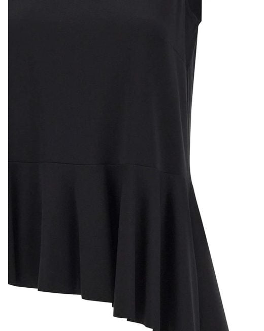 Blouse Sans Manches À Ourlet Volanté Kaos en coloris Black