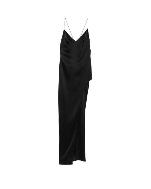 Vestiaire d'un Oiseau Libre Black Tri-Cut Side-Slit Dress