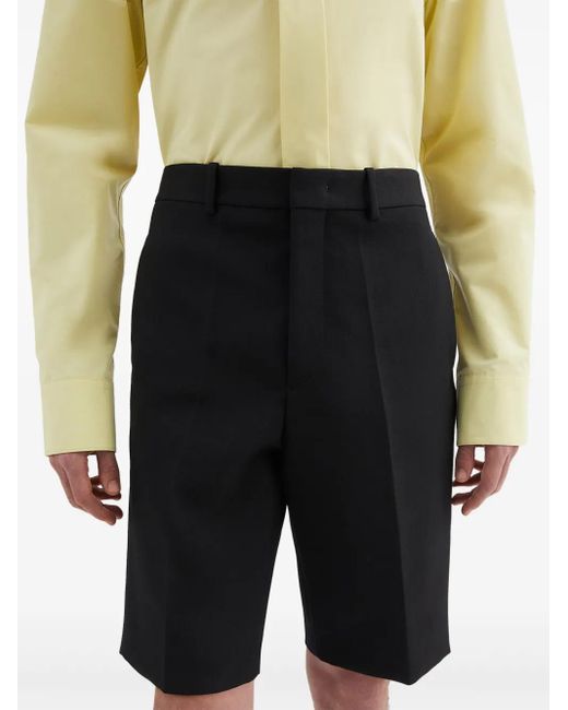 Jil Sander Black Tailored Shorts for men