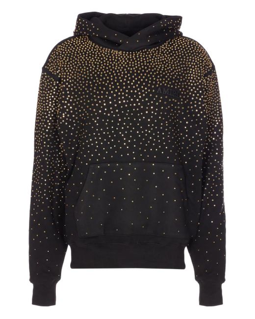 Amiri Black Crystal Hoodie for men