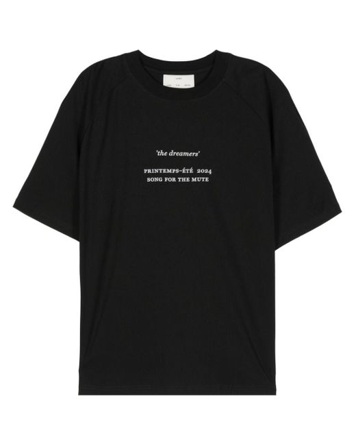 T-shirt Full Moon di Song For The Mute in Black da Uomo