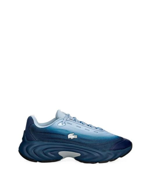 Lacoste Blue Spinor Gradient Low-Top Sneakers for men