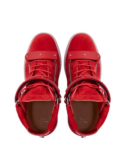 Zapatillas altas Coby Giuseppe Zanotti de hombre de color Red