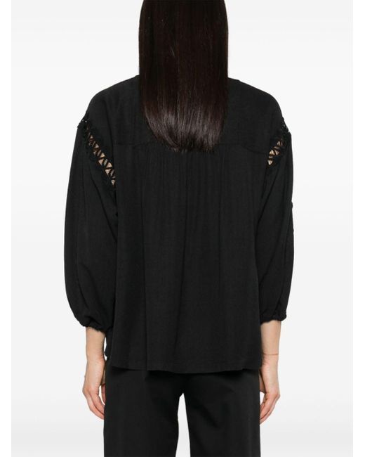 Ganitte motif-embroidered blouse IRO en coloris Black