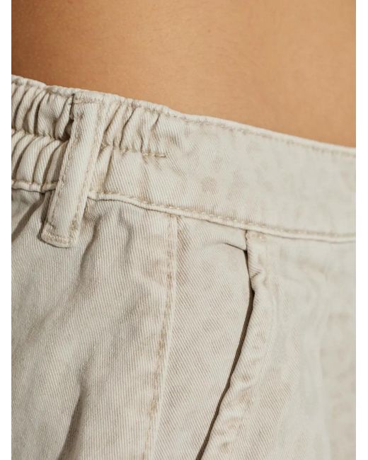 AllSaints White Becca Leopard-Print Trousers