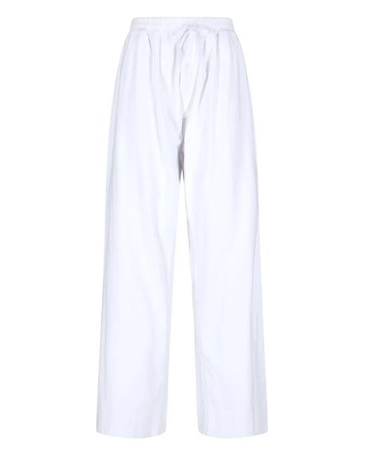 Duran Lantink White Elasticated-Waist Trousers