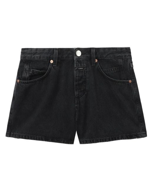 Closed ミッドライズ デニムショーツ Black