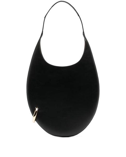 Tory Burch Black Pierced Shoulder Bag