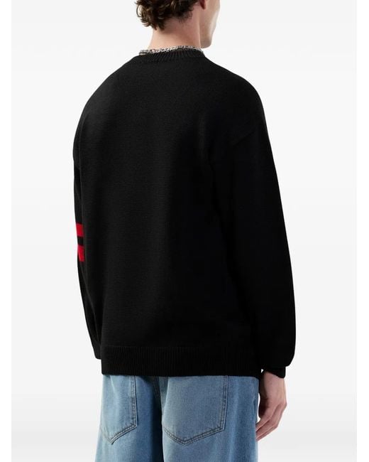 Gcds Black Logo-Detail Sweater for men