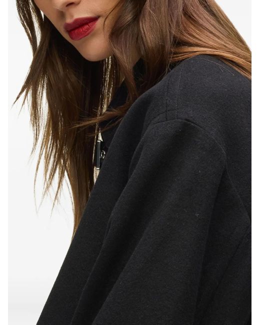 Karl Lagerfeld Black Signature Beanie Hat