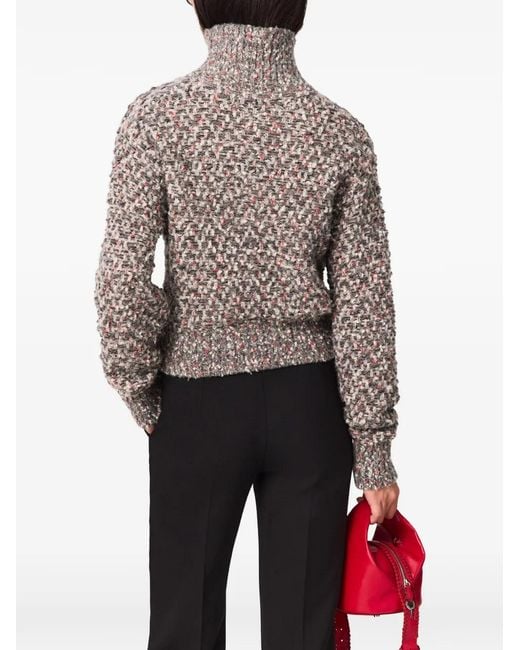 Pull En Maille Texturée Stella McCartney en coloris Gray