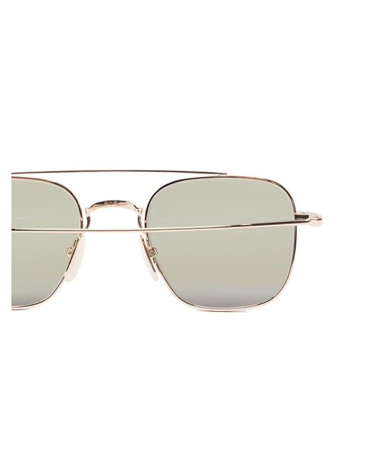 Thom Browne Metallic Pilot-Frame Sunglasses