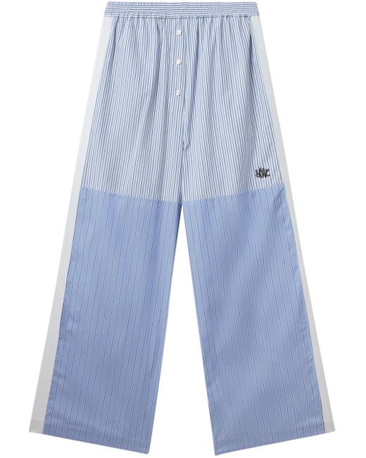 Stella McCartney ストライプ パンツ Blue
