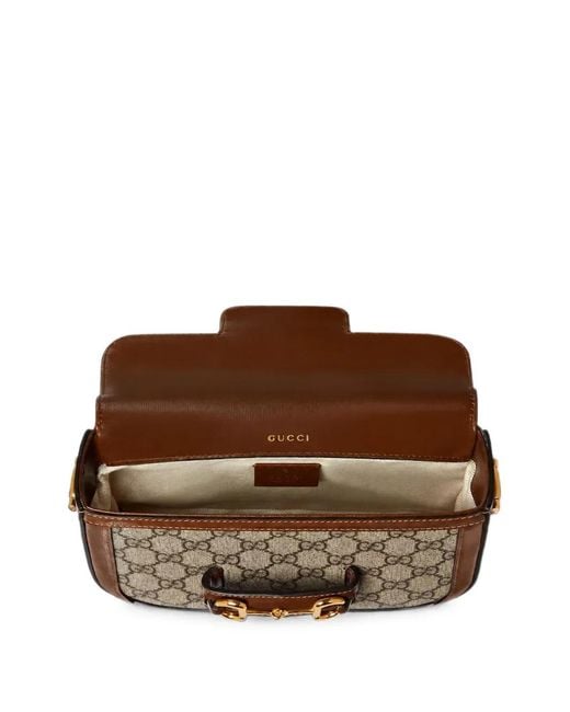 Gucci Brown Small Horsebit 1955 Shoulder Bag
