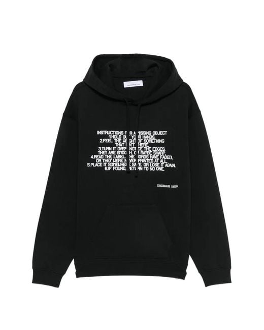 Peacemaker Oamc Black Slogan-Print Hoodie for men