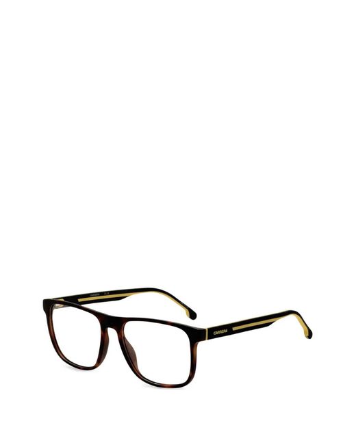 Tortoiseshell-Effect Rectangle-Frame Glasses Carrera pour homme en coloris Black