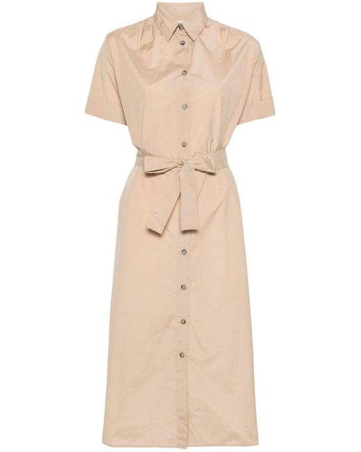 Peserico Natural Short-sleeve Shirt Dress