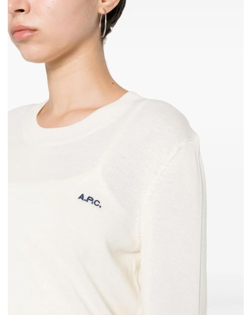 A.P.C. White Sweaters