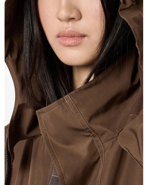 Tod's Brown Hooded Pocket Jacket
